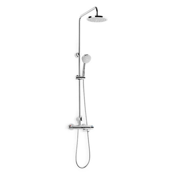 Roca Victoria Thermostatic Bath Shower Column - Chrome