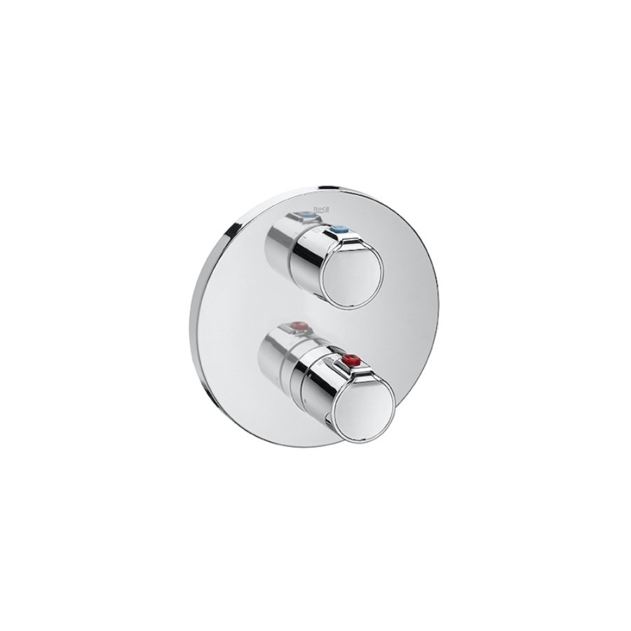 Roca Victoria Built In Thermostatic Bath Shower Mixer - Chrome