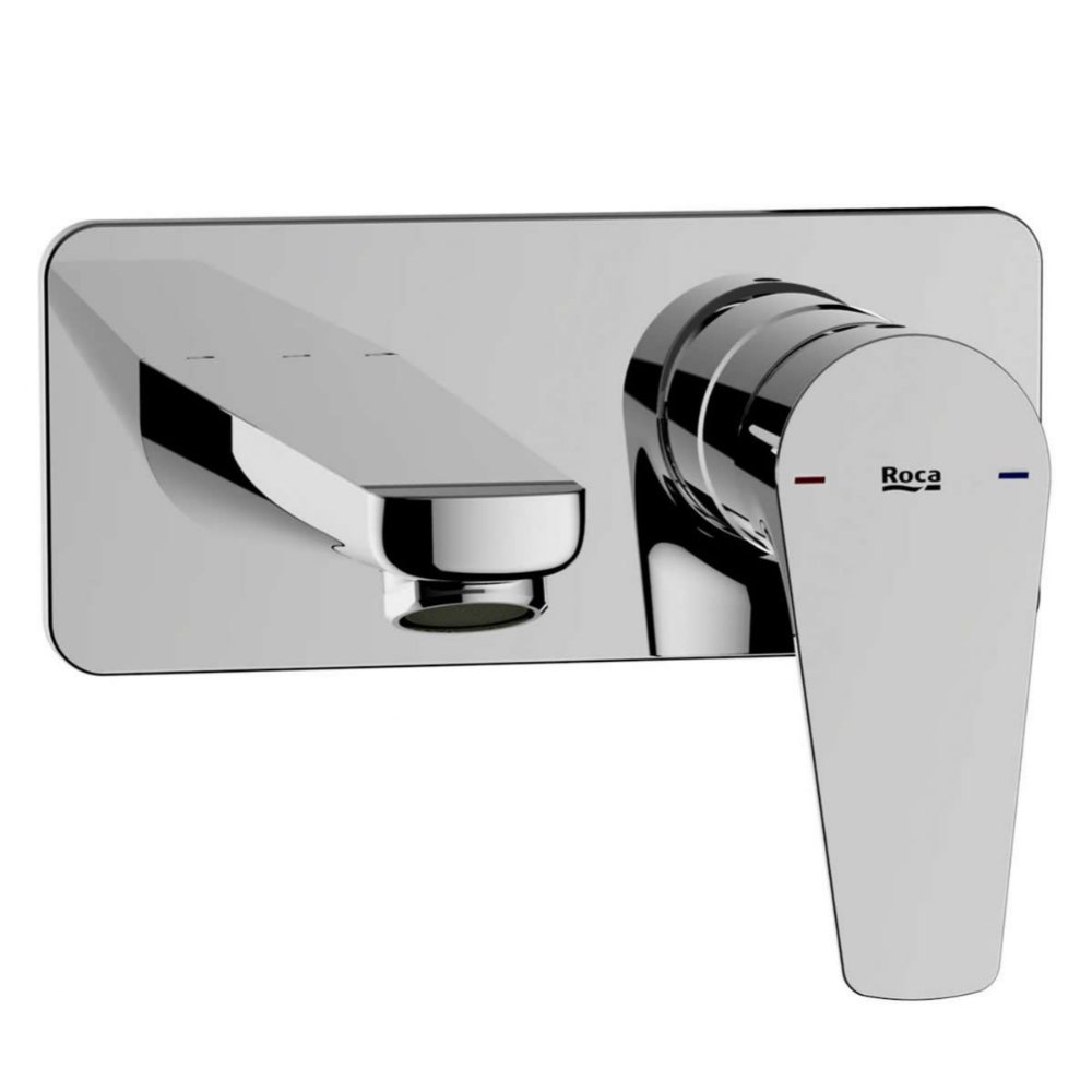 Roca Atlas Wall Mounted Basin Mixer Tap - Chrome