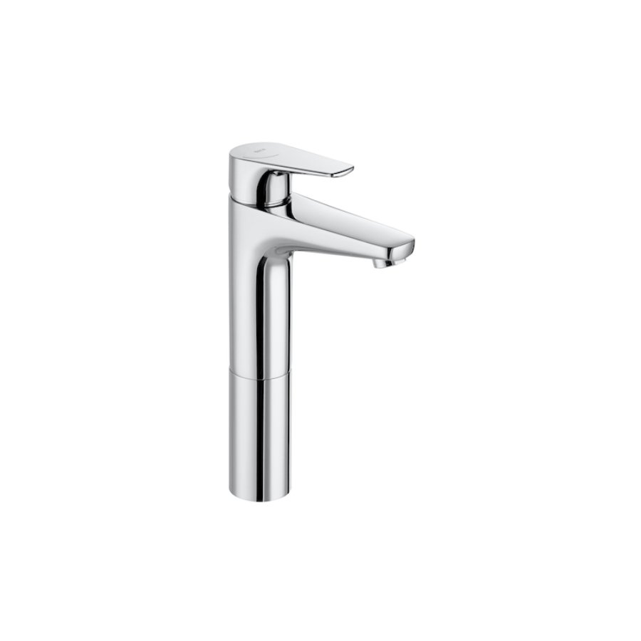Roca Atlas Extended Height Mono Basin Mixer Tap - Chrome