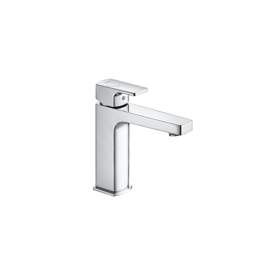 Roca L90 Medium Height Smooth Body Basin Mixer Tap - Chrome