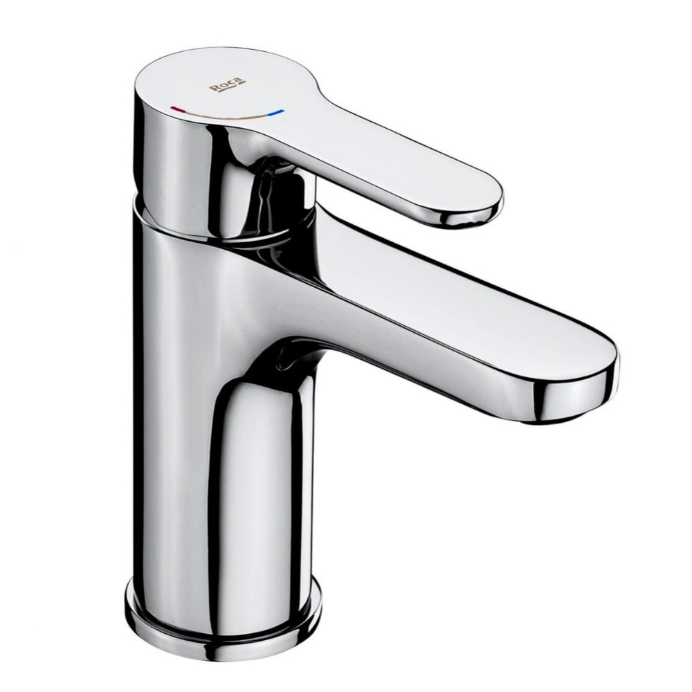 Roca L20 XL Basin Mixer Tap With Chain Connector - Chrome