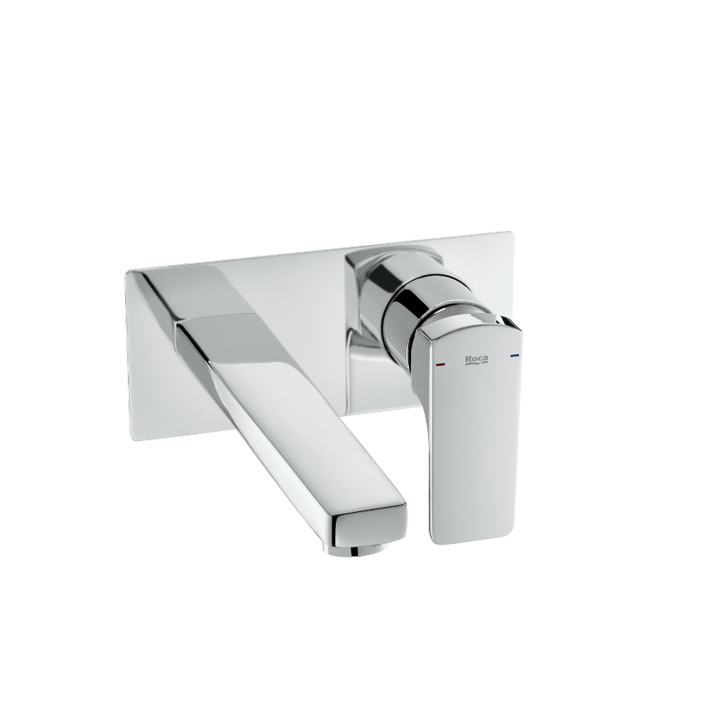 Roca L90 Wall Mounted Basin Mixer Tap - Chrome