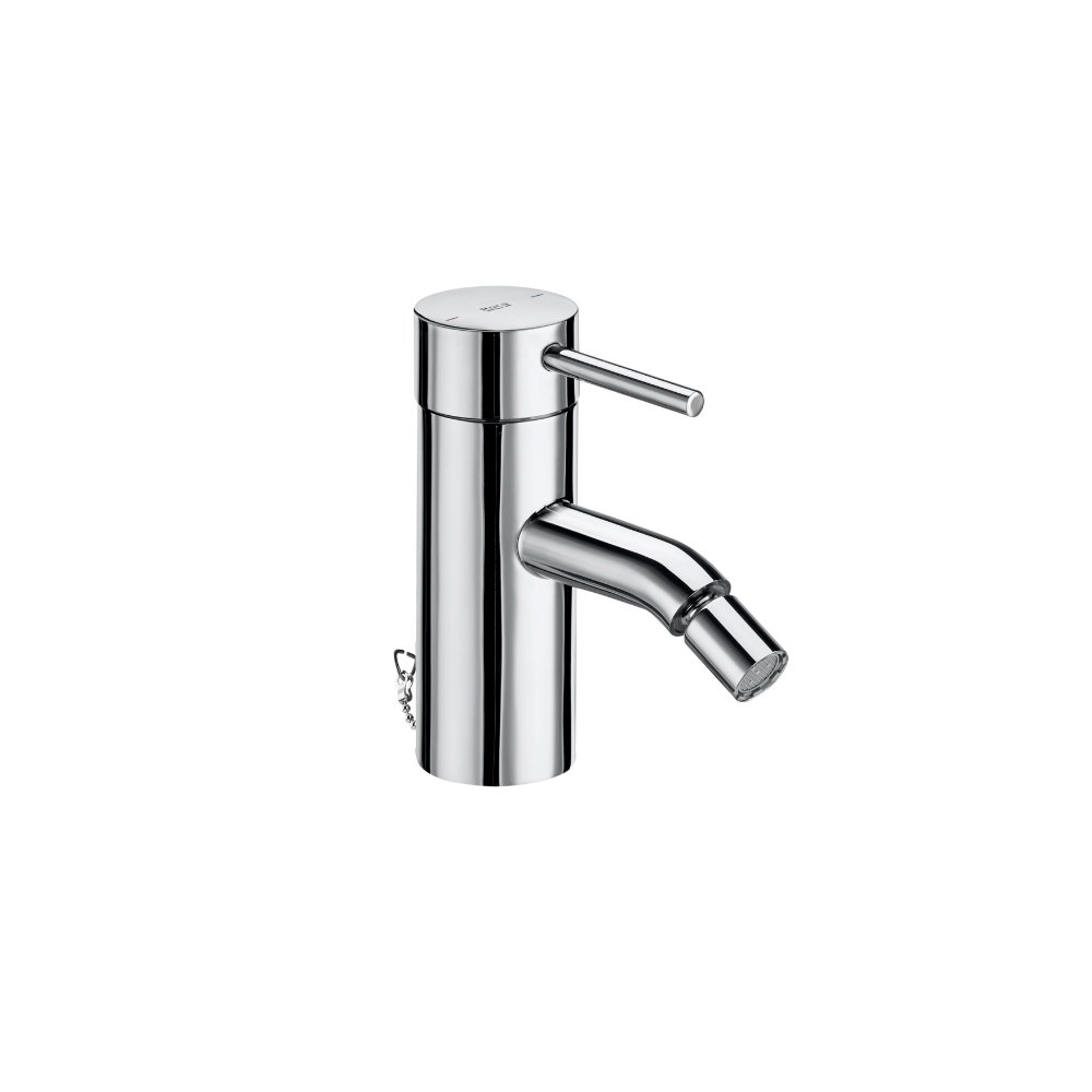 Roca Lanta Bidet Mixer With Chain Connector - Chrome