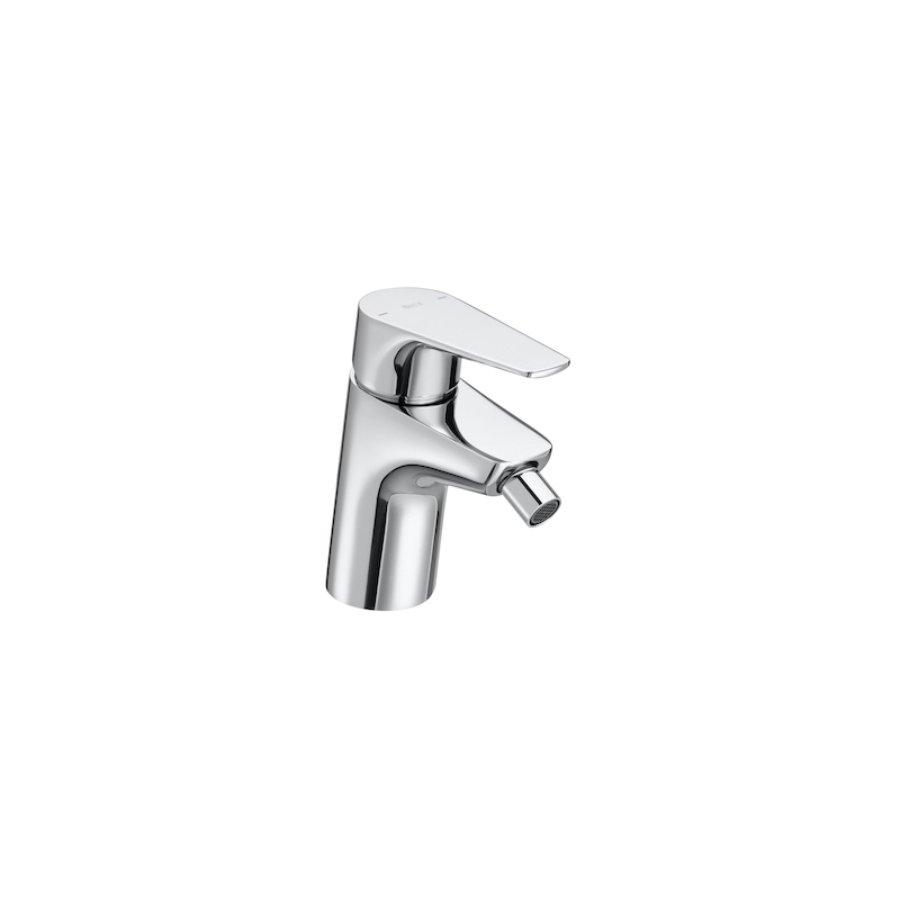 Roca Atlas Bidet Mixer Tap With Chain Connector - Chrome