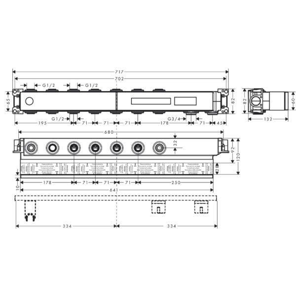 Hansgrohe Rainselect Basic Set For Five Outlets - 15313180 - Image 2