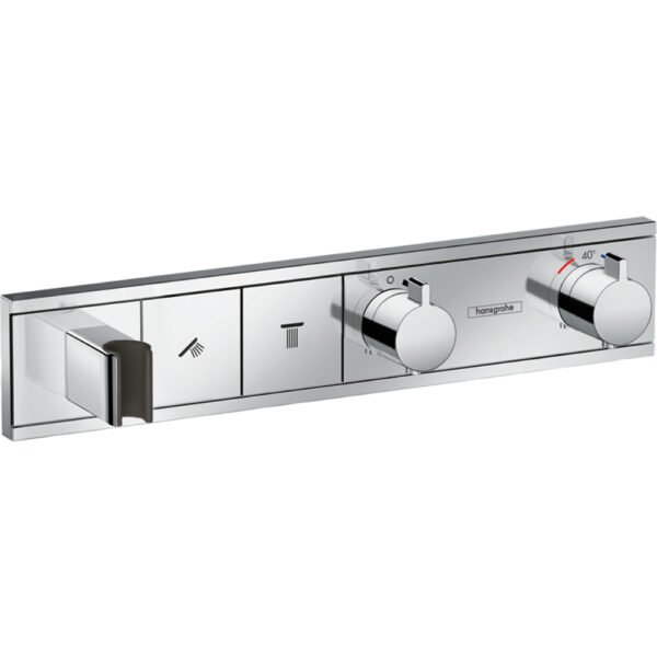 Hansgrohe Rainselect Two Outlet Thermostatic Concealed Shower Valve - Select Colour
