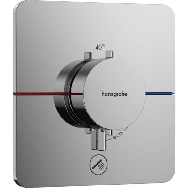Hansgrohe ShowerSelect Comfort Q Single Outlet Thermostatic Concealed Shower Valve For Single Function And Additional Outlet - Select Colour