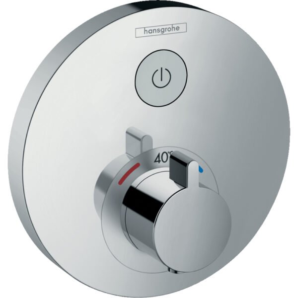 Hansgrohe ShowerSelect-S Single Outlet Thermostatic Concealed Shower Valve - 15744000