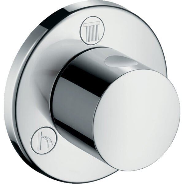 Hansgrohe S Trio QuattroShut Off Diverter Valve For Concealed Installation - Chrome - 15932000