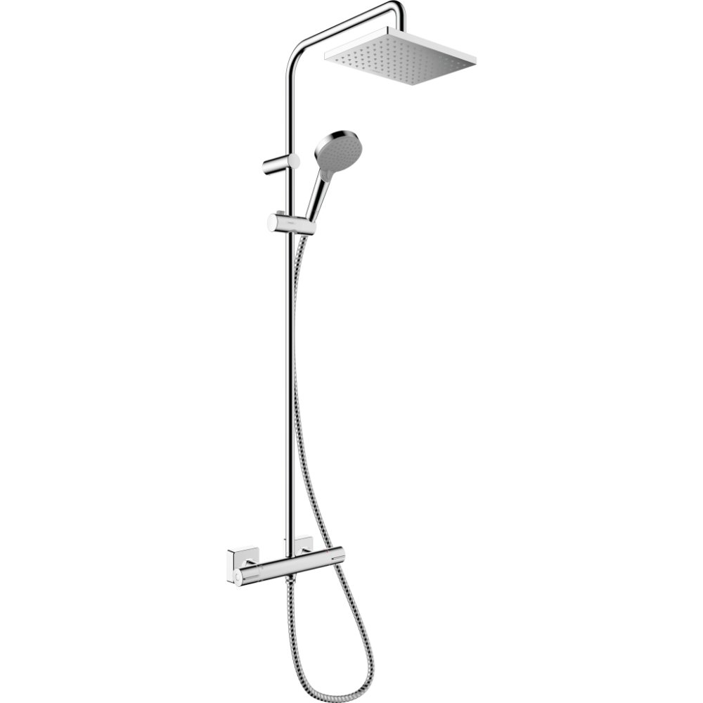Hansgrohe Vernis Shape 230 1 Jet Green Showerpipe With Thermostat - 26319000