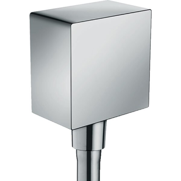 Hansgrohe Fixfit Wall Outlet Elbow With Non Return Valve Square - Select Colour