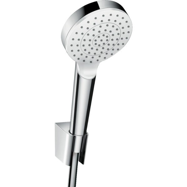 Hansgrohe Crometta 100 1 Jet Ecosmart Shower Handset With Holder And 1600mm Shower Hose - 9 L/Min - 26569400