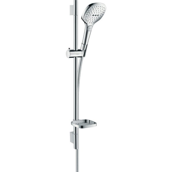 Hansgrohe Raindance Select E 120 3 Jet Shower Set With 650mm Shower Rail And Soap Dish - Select Colour