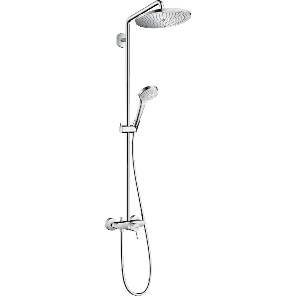 Hansgrohe Croma Select-S 280 1 Jet Showerpipe With Manual Shower Mixer - 26791000