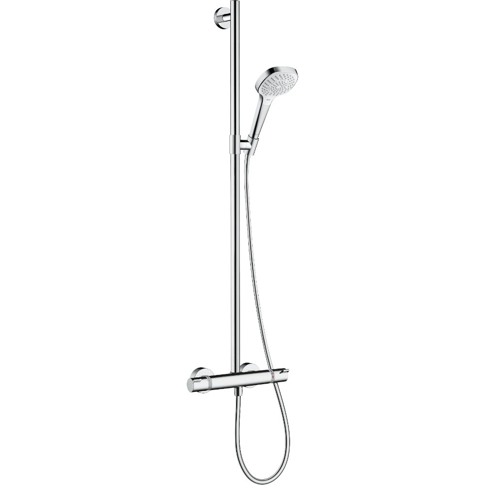 Hansgrohe Croma Select-E Multi Semipipe With Thermostatic Shower Mixer - 27248400