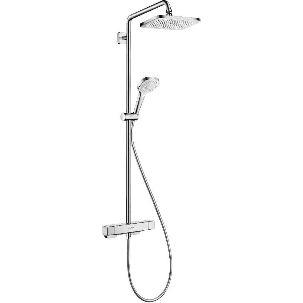 Hansgrohe Croma E 280 1 Jet Showerpipe With Thermostat - 27630000
