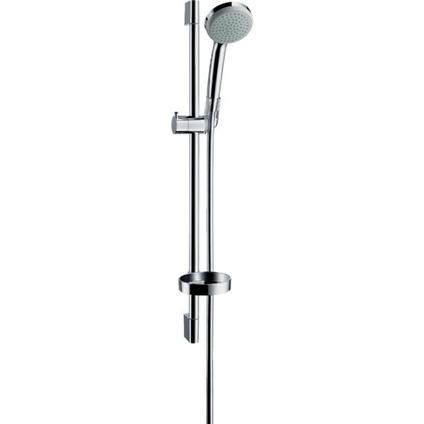 Hansgrohe Croma 100 Mono Shower Set With Shower Rail And Soap Dish - Select Size