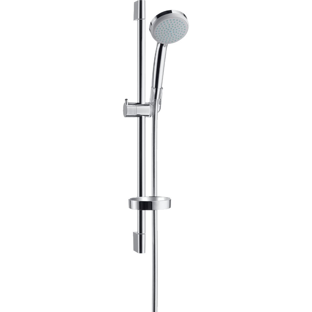 Hansgrohe Croma 100 Vario Ecosmart Shower Set With 650mm Shower Rail And Soap Dish - 9 L/Min - 27776000