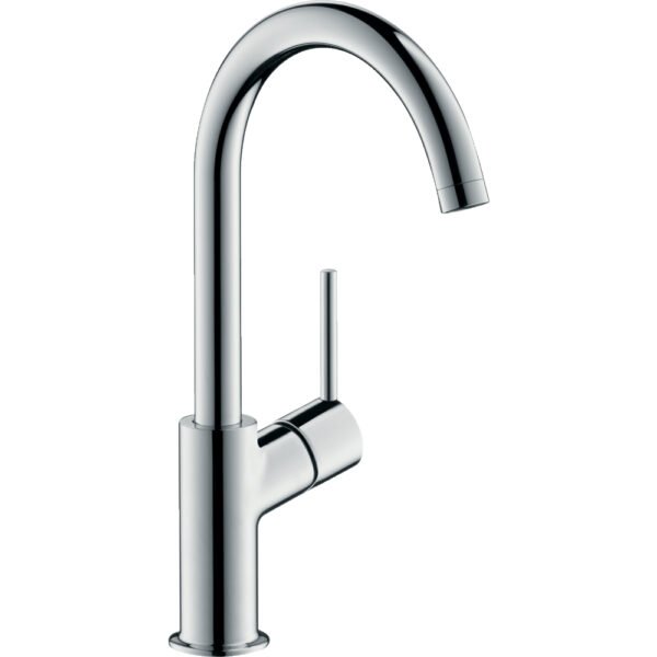 Hansgrohe Talis Single Lever 210 Basin Mixer Tap With Fixed Spout And Push-Open Waste - 32080000