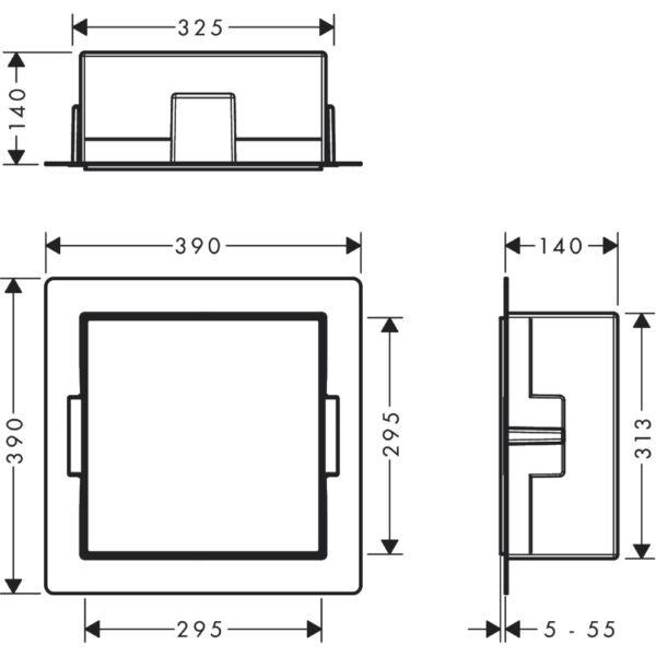 Hansgrohe Xtrastoris Minimalistic Wall Niche Frameless - Select Size - Image 5