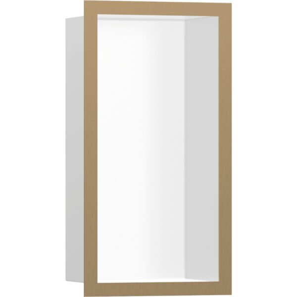 Hansgrohe Xtrastoris Individual Wall Niche Matt White With Design Frame 150mm x 100mm - Select Colour
