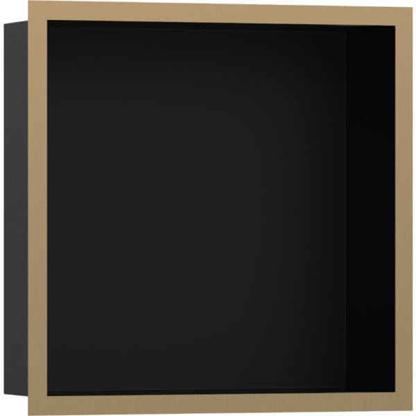Hansgrohe Xtrastoris Individual Wall Niche Matt Black With Design Frame 300mm x 100mm - Select Colour