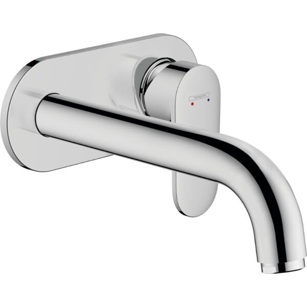 Hansgrohe Vernis Blend Single Lever Wall Mounted Basin Mixer Tap With 207mm Spout - Select Colour