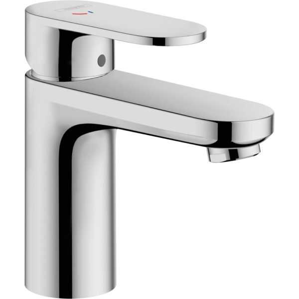 Hansgrohe Vernis Blend 100 CoolStart Single Lever Basin Mixer Tap With Push Open Waste - Select Colour