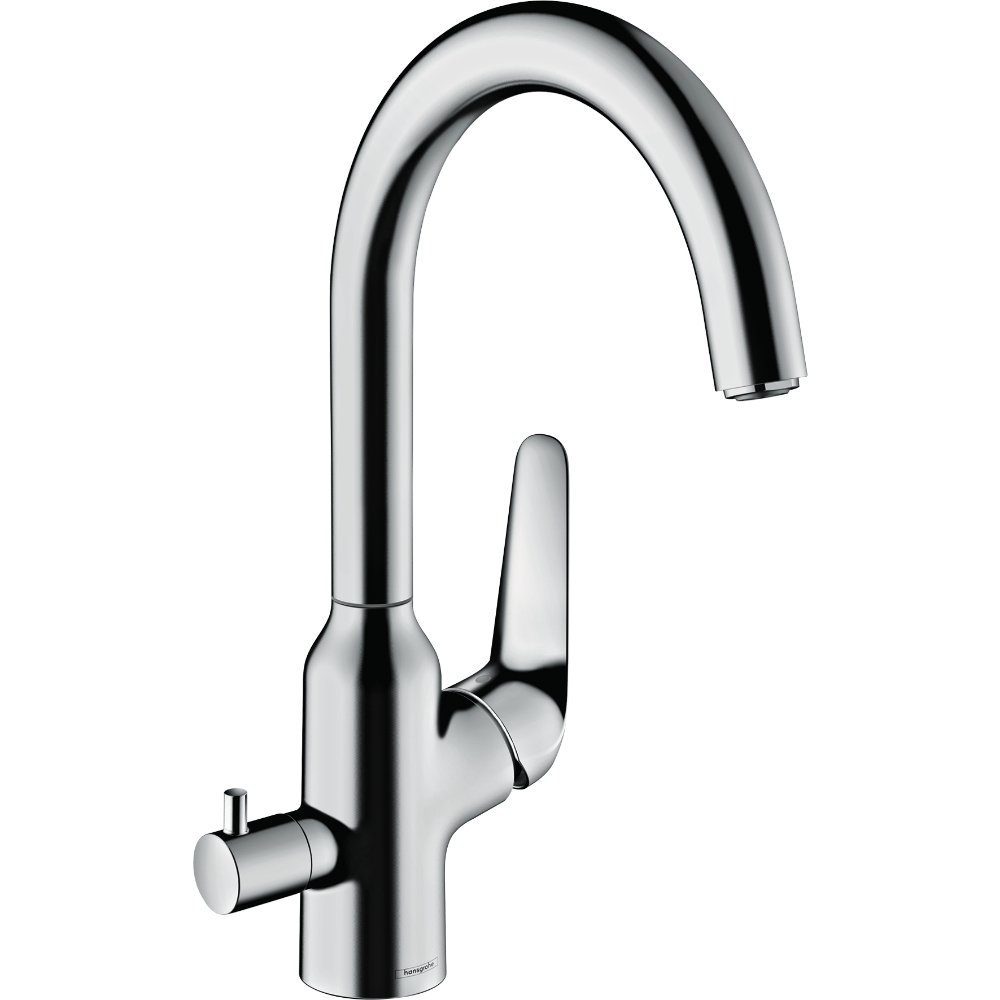 Hansgrohe Focus M4Two 220 Single Spray Mode Kitchen Mixer Tap With Shut-Off Valve - 71803000