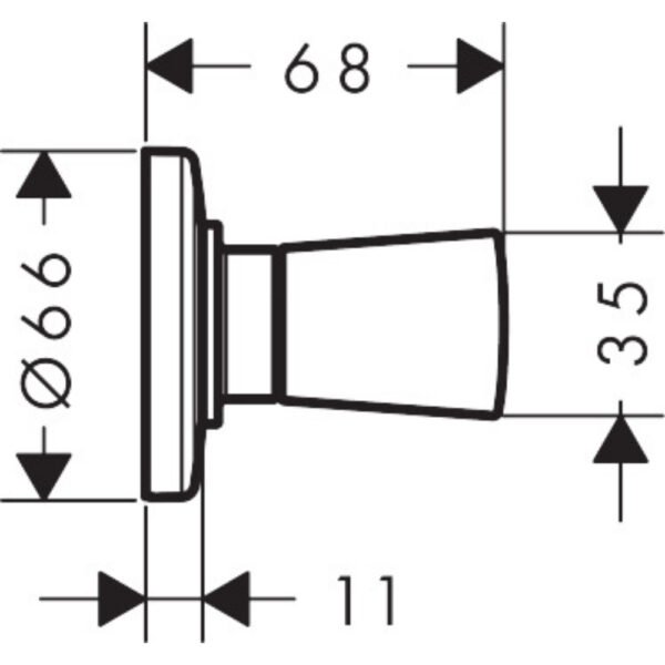 Hansgrohe Logis Shut-Off Valve - 71970000 - Image 2