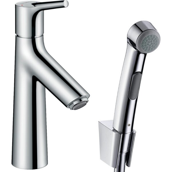 Hansgrohe Talis S Single Lever Basin Mixer With Bidet Spray And 1600mm Shower Hose - 72290000