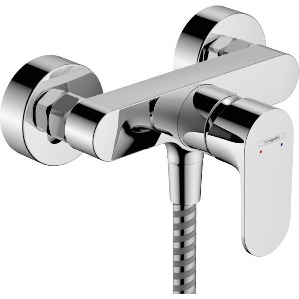 Hansgrohe Rebris S Exposed Bath Shower Mixer Tap With 2 Flow Rates - Select Colour