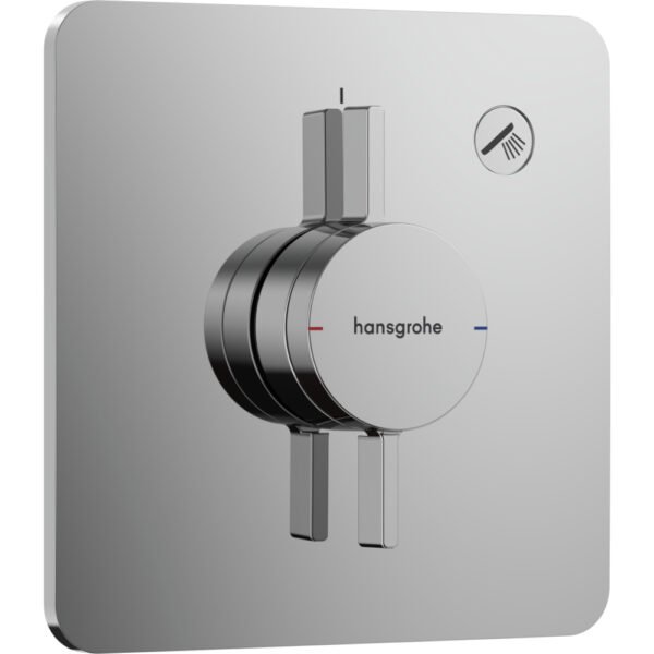 Hansgrohe Duoturn Q Single Outlet Concealed Manual Shower Valve - Select Colour
