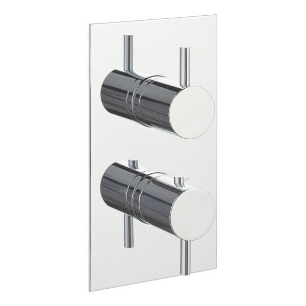 Just Taps Plus Florence 1 Outlet Thermostatic Concealed Shower Valve - Chrome