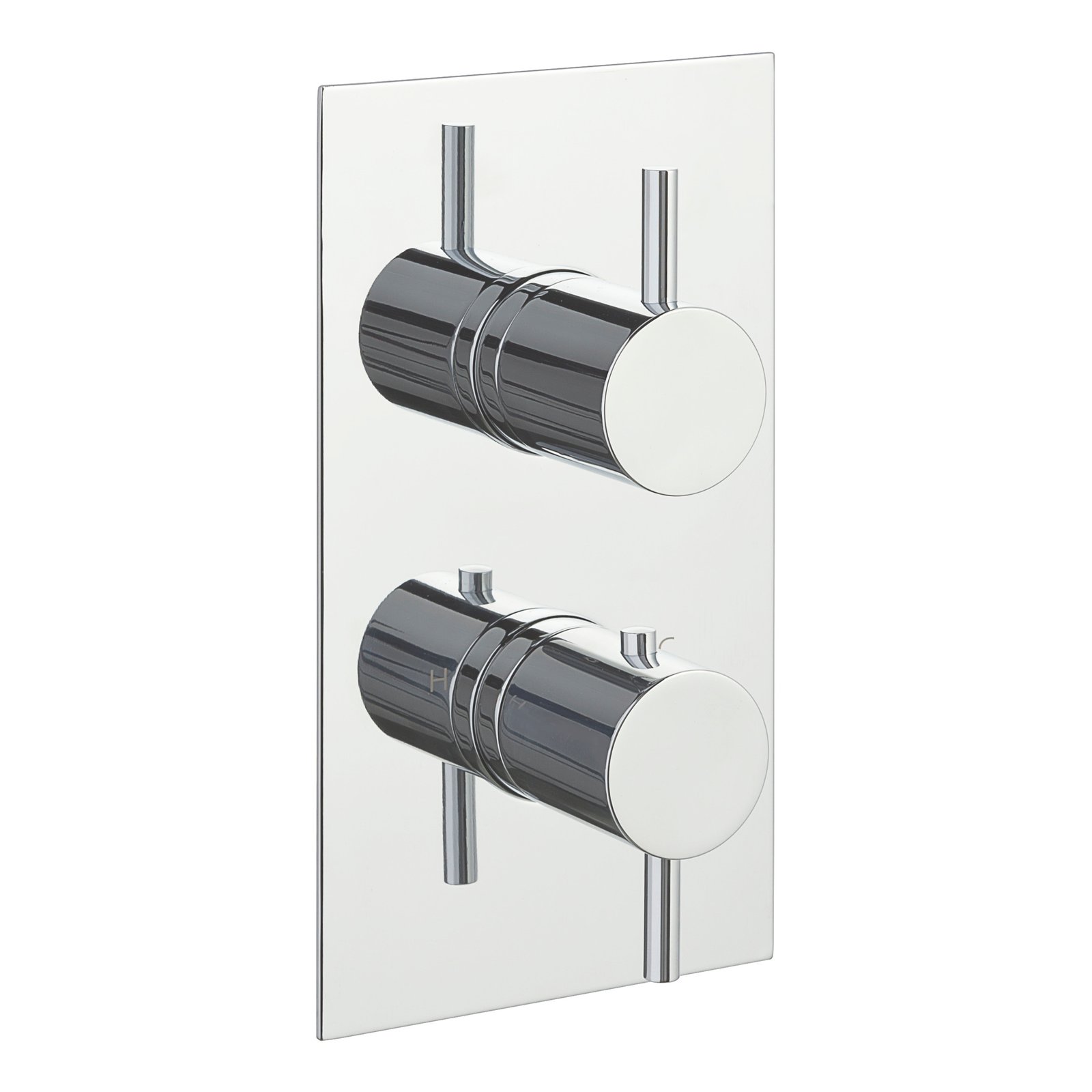 Just Taps Plus Florence 1 Outlet Thermostatic Concealed Shower Valve - Chrome