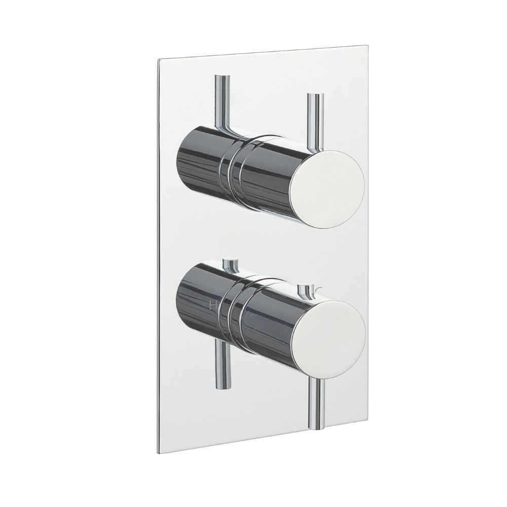 Just Taps Plus Florence 3 Outlet Thermostatic Concealed Shower Valve - Chrome