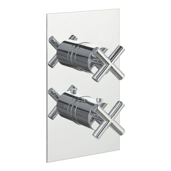 Just Taps Plus Solex 3 Outlet Thermostatic Concealed Shower Valve - Chrome