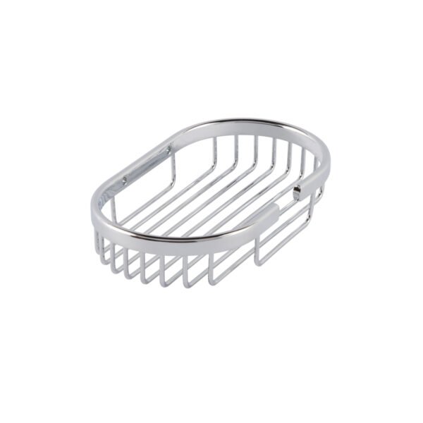 Just Taps Plus Round Corner Shelf Basket - 200mm Wide - Chrome
