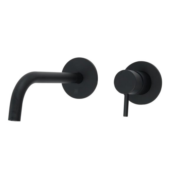Just Taps Plus Vos Single Lever Basin Mixer Tap With Slim Spout - 200mm Spout Reach