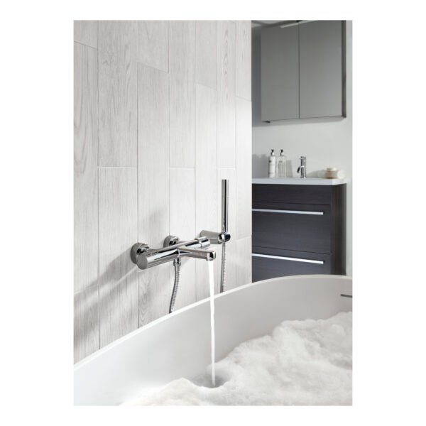 Just Taps Plus Hugo Thermostatic Bath Shower Mixer Tap Without Kit - Chrome - Image 3