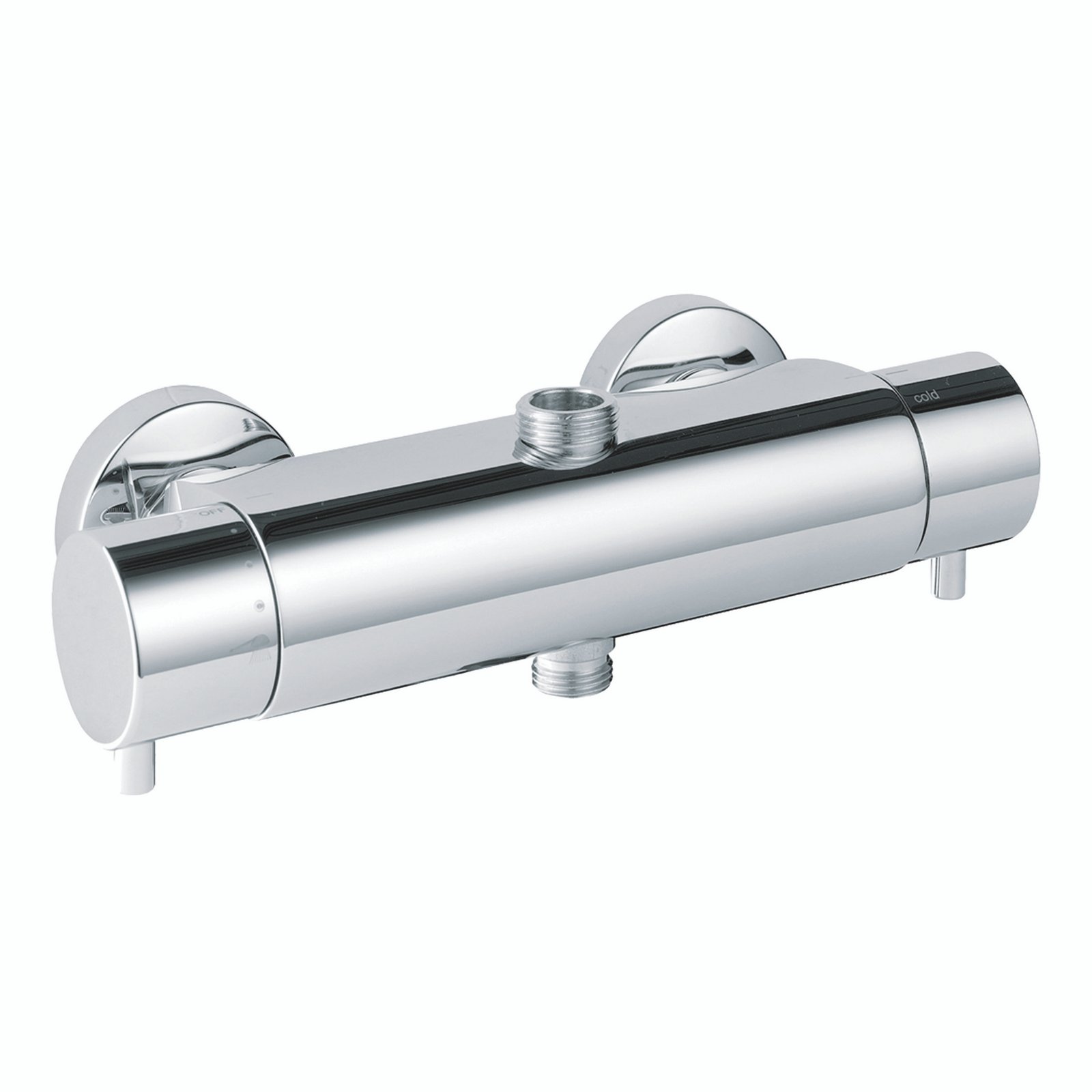 Just Taps Plus Florence 2 Outlets 2 Handle Shower Bar Valve - Chrome