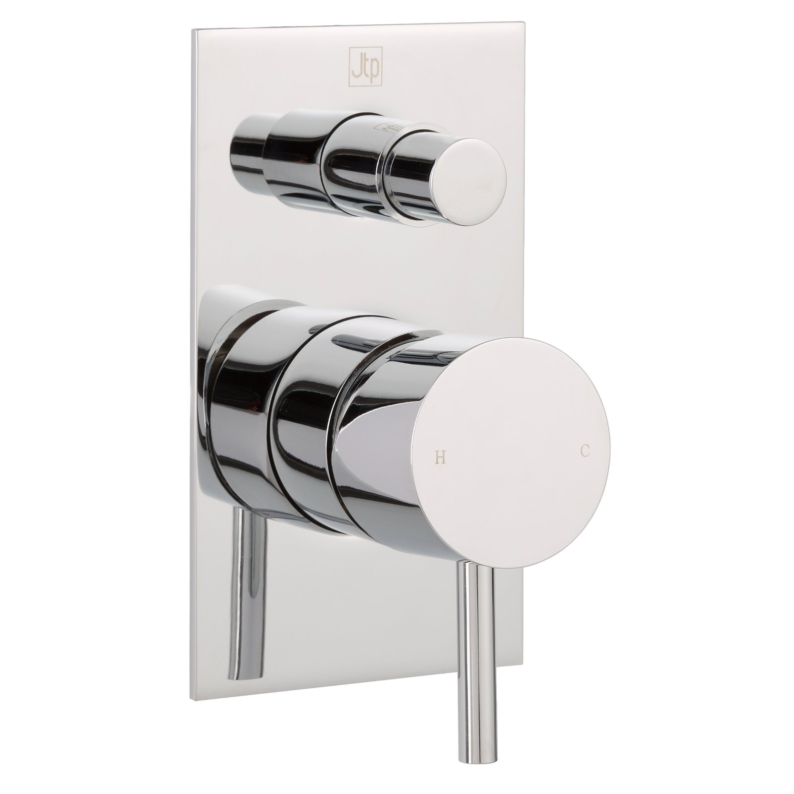 Just Taps Plus Florence Concealed Shower Valve With Diverter - Chrome