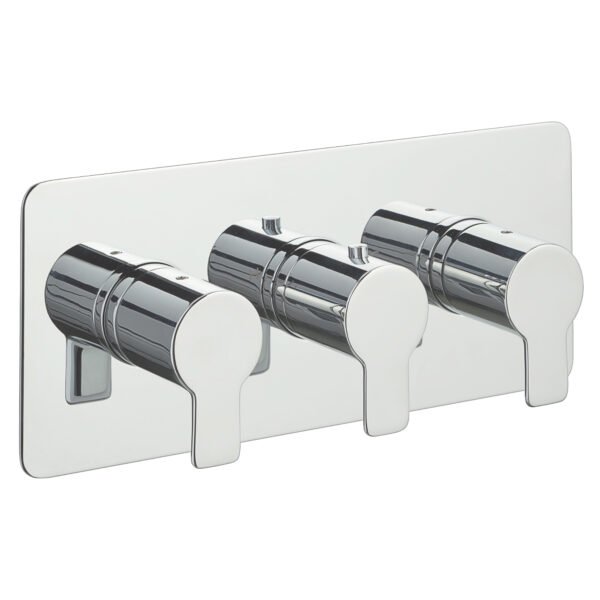 Just Taps Plus Amore 3 Outlets Thermostatic Concealed Shower Valve - Chrome