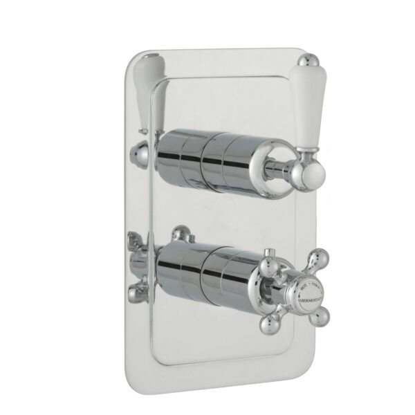 Just Taps Plus Grosvenor 2 Outlet Lever Thermostatic Concealed Shower Valve