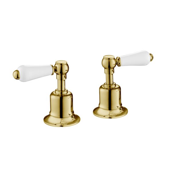 Just Taps Plus Grosvenor Lever Panel Valves Pair