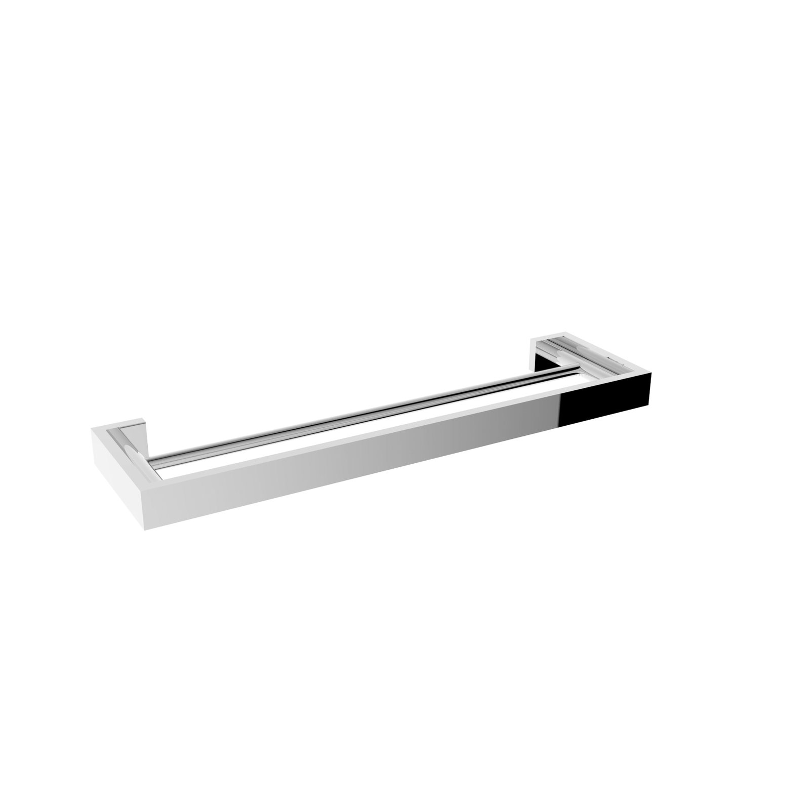 Just Taps Plus Athena Twin Towel Bar - 600mm Wide - Chrome