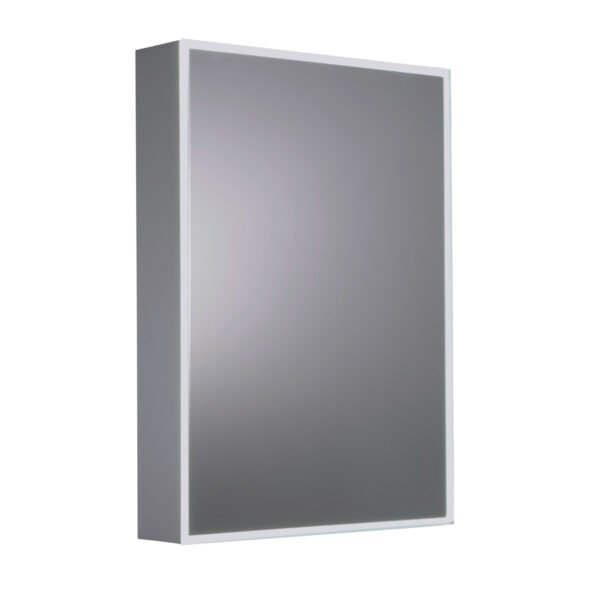 Just Taps Plus Aspect 1 Door Mirrored Cabinet With Shaver Socket - 500mm Wide
