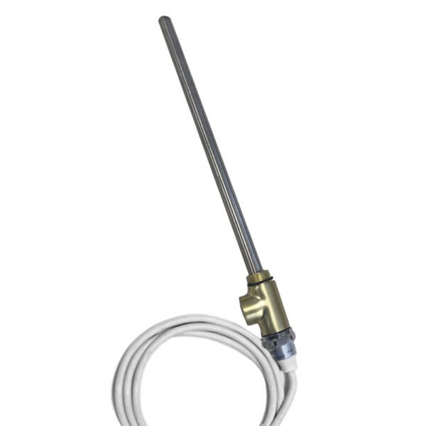 Just Taps Plus Heating Element With T Piece - Brushed Brass