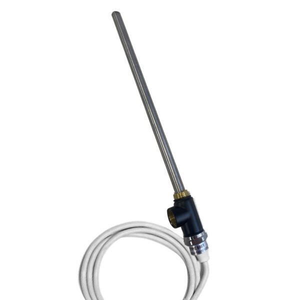 Just Taps Plus Heating Element With T Piece - Matt Black
